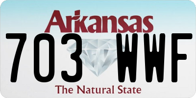 AR license plate 703WWF