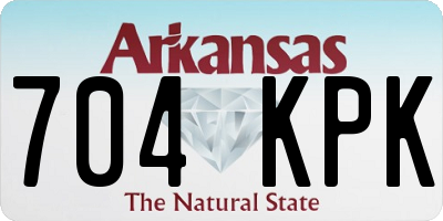 AR license plate 704KPK