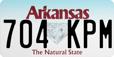 AR license plate 704KPM