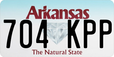 AR license plate 704KPP