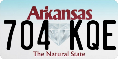 AR license plate 704KQE