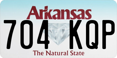 AR license plate 704KQP