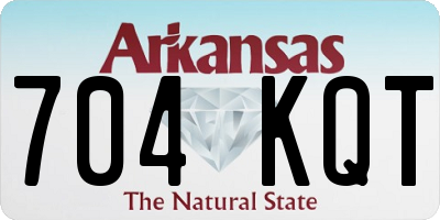 AR license plate 704KQT