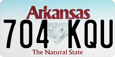 AR license plate 704KQU