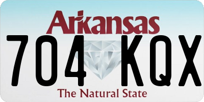 AR license plate 704KQX