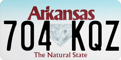 AR license plate 704KQZ