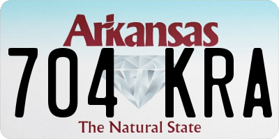 AR license plate 704KRA