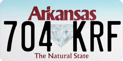 AR license plate 704KRF