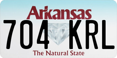 AR license plate 704KRL