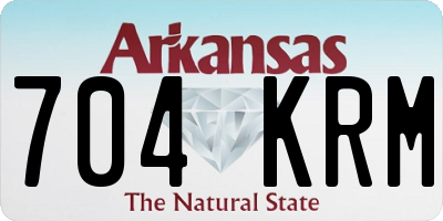 AR license plate 704KRM
