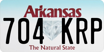 AR license plate 704KRP