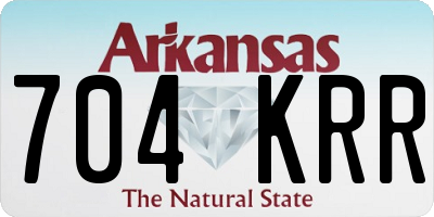 AR license plate 704KRR