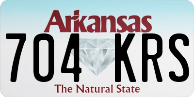AR license plate 704KRS