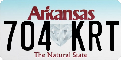 AR license plate 704KRT