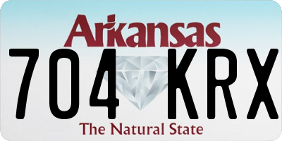 AR license plate 704KRX