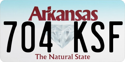 AR license plate 704KSF