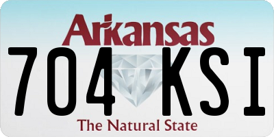 AR license plate 704KSI