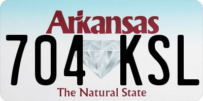 AR license plate 704KSL