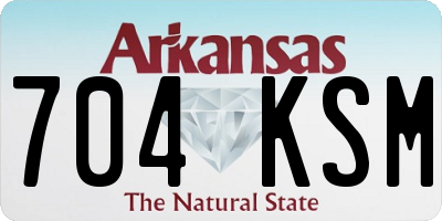 AR license plate 704KSM