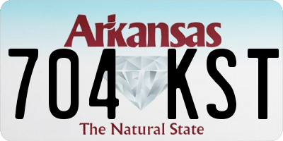 AR license plate 704KST