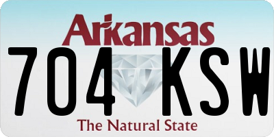 AR license plate 704KSW