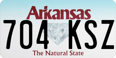 AR license plate 704KSZ