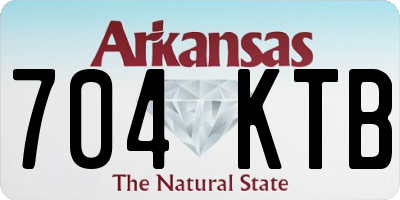 AR license plate 704KTB