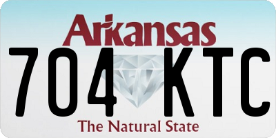 AR license plate 704KTC