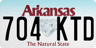 AR license plate 704KTD