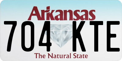 AR license plate 704KTE