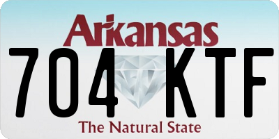AR license plate 704KTF
