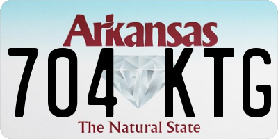 AR license plate 704KTG
