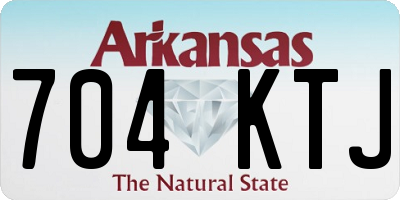 AR license plate 704KTJ