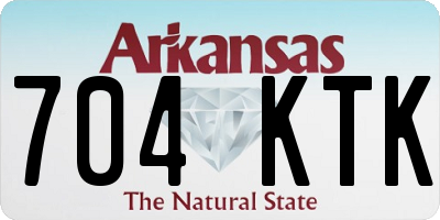 AR license plate 704KTK