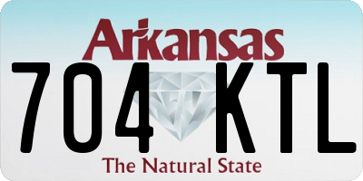 AR license plate 704KTL
