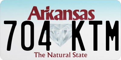 AR license plate 704KTM