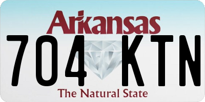 AR license plate 704KTN