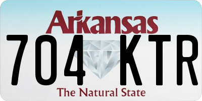 AR license plate 704KTR