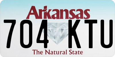 AR license plate 704KTU
