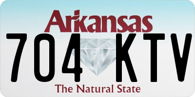 AR license plate 704KTV
