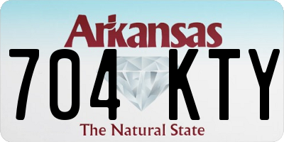 AR license plate 704KTY