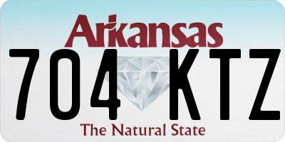 AR license plate 704KTZ