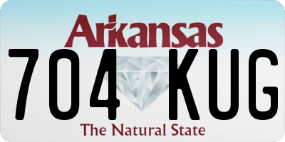 AR license plate 704KUG