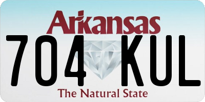 AR license plate 704KUL