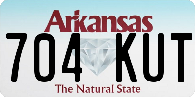 AR license plate 704KUT