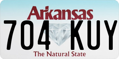 AR license plate 704KUY
