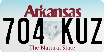 AR license plate 704KUZ