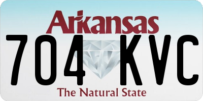 AR license plate 704KVC