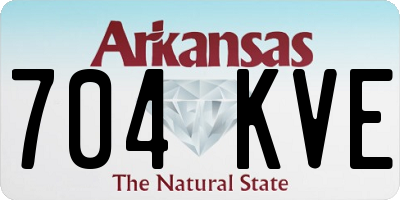 AR license plate 704KVE