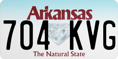 AR license plate 704KVG